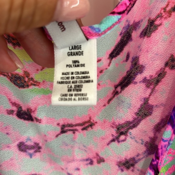 Luli Fama OASIS BABE - Cabana V Neck Dress Coverup size L large - Picture 5 of 8